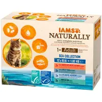 IAMS 2x Naturally Multipack Adult Sea Collection 12 x 85 gr