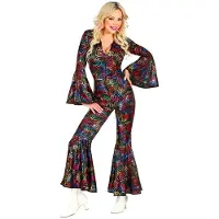 Finidi Luxe jumpsuit met gekleurde ringen disco