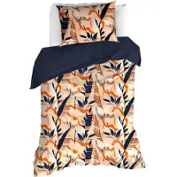De Witte Lietaer Dekbedovertrek Junglecat Dress Blues Satijn-140 x 200 / 220 cm | 1-Persoons