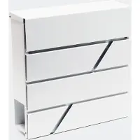 Brulo Brievenbus - muurmontage - 1 adres - Wit-BRW252