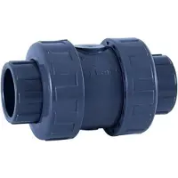 Cepex 22080 Pvc-u Ø32 Check Valves Ball Series Epdm O-rings Solvent Socket Zilver