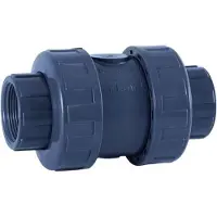 Cepex 09023 Pvc-u Ø2 Check Valves Spring Series Epdm O-rings Bsp Female Thread Grijs
