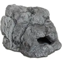 CeramicNature aquariumdecoratie steen 18 cm polyester grijs