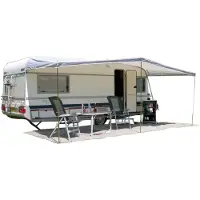 Eurotrail universele caravanluifel 380 x 240 cm polyester grijs