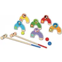 Disney croquetspel Mickey Mouse junior 55 cm hout 10 delig