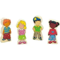 Viga Toys vormenpuzzel Kinderen junior hout 12 stukjes