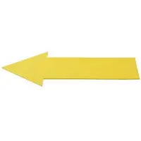Sportec bodemmarkering pijl 36,5 cm 5 stuks geel
