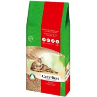 Cat's Best kattenbakvulling Original 40 liter plantaardig bruin