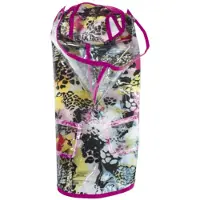 Croci regenjas jaguar print roze naad