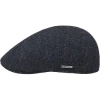 Stetson Texas Wool Herringbone Pet By Stetson zwart-blauw | Maat: XL (60-61 cm)
