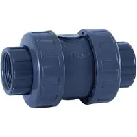 Cepex 22085 Pvc-u Ø1 Check Valves Ball Series Epdm O-rings Bsp Female Thread Grijs