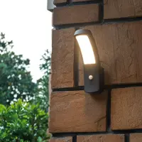LumenXL Moderne muurlamp Noah met sensor - zwart