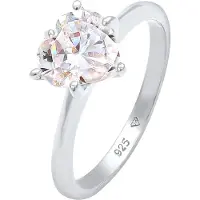 Elli Ring zilver / transparant