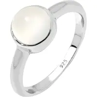 Elli Ring 'Solitär' zilver / wolwit
