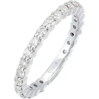Elli Ring zilver / transparant