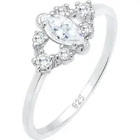 Elli Ring zilver / wit