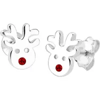 Elli Sieraden 'Hirsch' rood / zilver