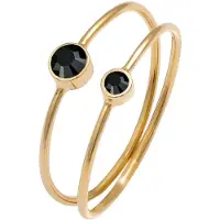Elli Ring goud / zwart