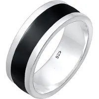 KUZZOI Ring zwart / zilver