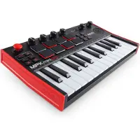 Akai MPK Mini Play MK3 - MIDI-keyboardcontroller met ingebouwde luidspreker en geluiden plus dynamisch keyboard, MPC-pads, softwarepakket en Native Instruments Sound Package