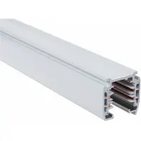 BES LED Spanningsrail - Prixa - 3 Fase - Opbouw - Aluminium - Wit - 1 Meter