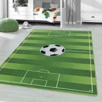 Muratap Play vloerkleed kinderkamer voetbal laagpolig 160x230 cm
