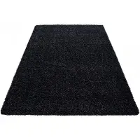 Muratap Basic shaggy vloerkleed antraciet hoogpolig- 200x290 cm