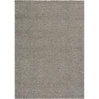 Muratap Loca shaggy vloerkleed lichtgrijs hoogpolig- 140x200 cm