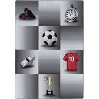 Muratap Play vloerkleed kinderkamer soccer star laagpolig 160x230 cm