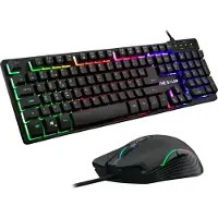 The G-Lab Toetsenbord en muis The G-Lab PACK-WL-PC-BK