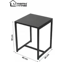 Urban Living Bijzettafel - Industrieel design - Metalen blad en frame -