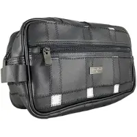 Douglas Accessoires - Leer Zwart/Wit Toilettassen