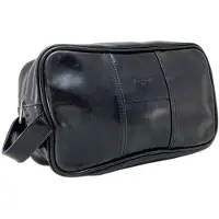 Douglas Accessoires - Leer Zwart Lak Toilettassen