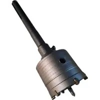 Horn Industriële dozenboor dia 70mm + SDS-MAX 200x22mm - Kroonboor - Doosboor set - Boren - Gatenboor - Gatenzaag - Steenboren - diamantboor - M22 aansluiting