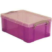 Really Useful Boxes Really Useful Box 9 liter transparant paars