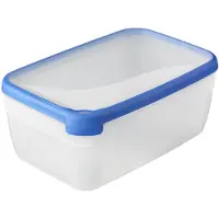 Curver Grand Chef Eco - Vershoudbakje Rechthoekig - 5,4L - Transparant/Donkerblauw