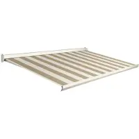 Domasol Knikarmscherm F10 - Antraciet - Doek D513 - Handmatig - Uv-bestendig - 300x250cm