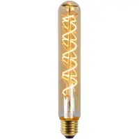 Lucide T32 - Filament lamp - Ø 3,2 cm - LED Dimb. - E27 - 1x4,9W 2200K - Amber