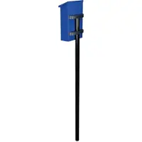 Toolland Brievenbuspaal - Brievenbuspaal - Gegalvaniseerd staal - Hoogte 150 cm - Zwart
