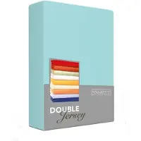 Romanette Hoeslaken Teal (Double Jersey)-Lits-Jumeaux (160/180 x 200/210/220 cm)
