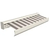 Domasol Knikarmscherm F30 Motor Schakelaar Ral 9001 Dessin Doek D515 600x300cm