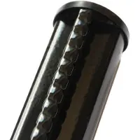 Giardino Metalen Tuinpaal - Profielpaal - Zwart - D48mm X 200cm