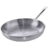 Metro Professional HS-FP28 braadpan, 28 cm (maximaal diameter), roestvrij staal, geschikt voor inductiekookplaten