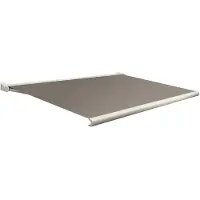 Domasol Knikarmscherm F20 - Antraciet - Doek D366 - Elektrisch - Compacte Cassette - 350x250cm