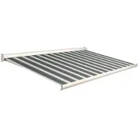 Domasol Knikarmscherm F10 - Antraciet - Doek D408 - Handmatig - Uv-bestendig - 350x250cm