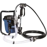 Scheppach PTSA350 - Airless Elektrische Verfspuit - Rechtstreekse aanzuiging uit verfemmer - Blauw Zwart