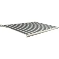 Domasol Knikarmscherm F20 - Antraciet - Doek D408 - Elektrisch - Compacte Cassette - 400x250cm