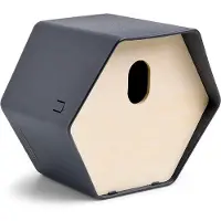 Capi Europe Vogelhuisje Hive Ovaal - Antraciet- Nestkastje - - Zwart - ANBA022 / AHBIA002
