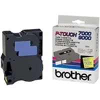 Brother TX-C51 tape zwart op neon geel 24 mm