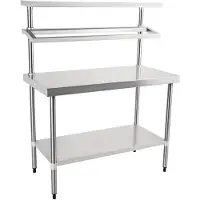Vogue RVS Werktafel | Wandplank | 120 x 150 x 60 cm